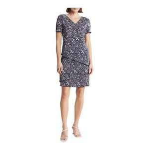 Connected Apparel Crepe Dress